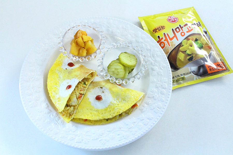 더욱 맛있게 먹는 허니망고카레 오므라이스