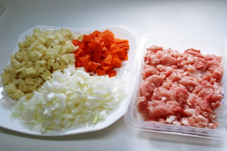 허니망고카레로 만든 달콤하고 부드러운 카레돈까스 ~