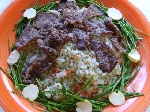 칼로리 적은 쌀로 만든 쇠고기 덮밥