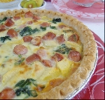 소시지 시금치 키쉬