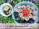 간단한 재료로 영양있는 치즈꽃김밥&검은깨 주먹밥 완성