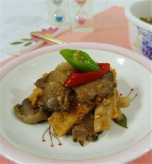 느타리버섯어묵굴소스볶음