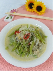 고구마대 조개살 들깨볶음