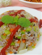 통오리바베큐볶음밥